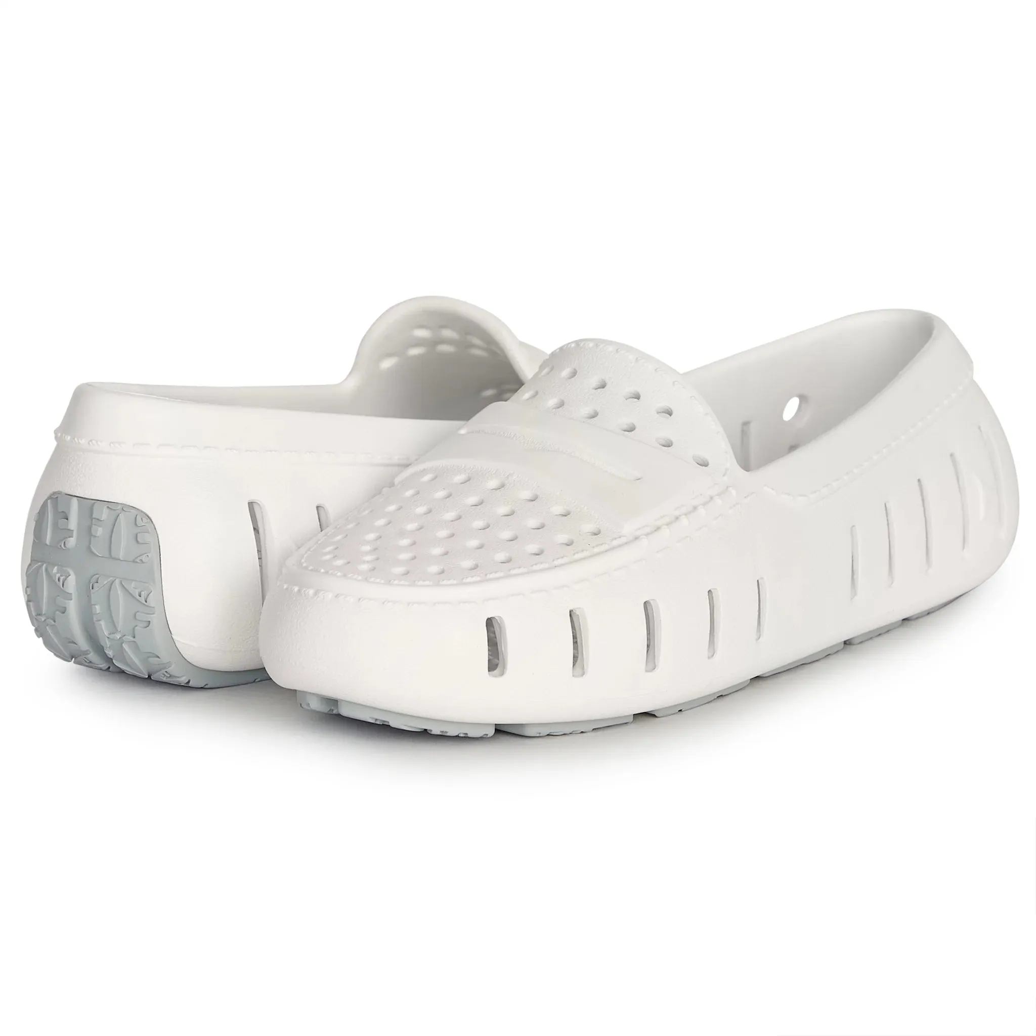 Floafers Womens Posh 2.0 Bright White/Harbor Mist Gray