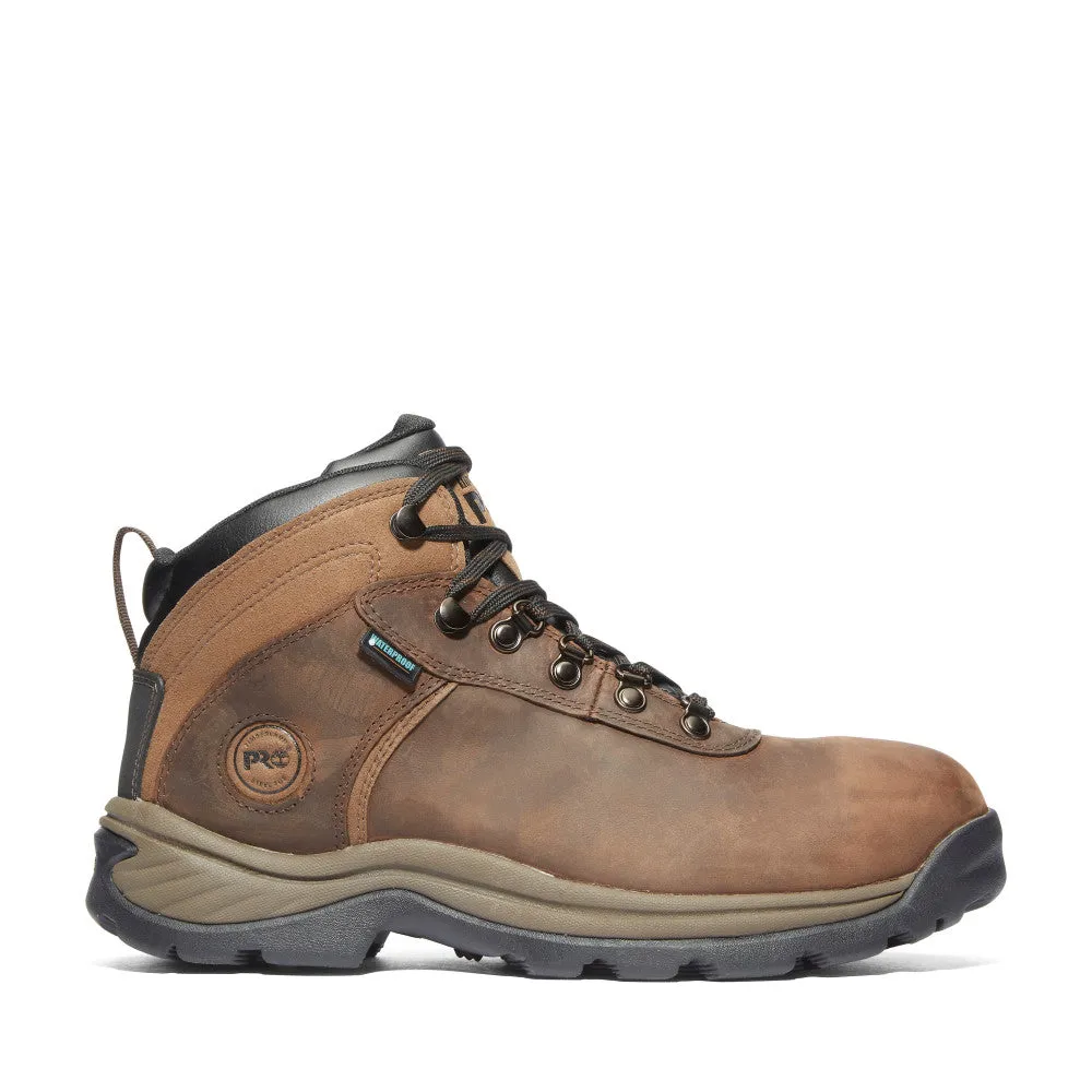 Flume Work Steel Toe Waterproof Brown Work Boot (A1Q8V)