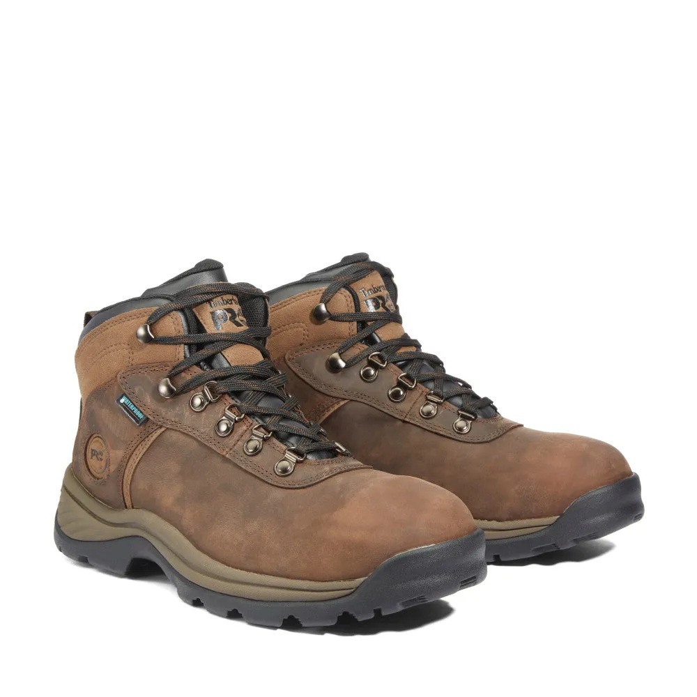 Flume Work Steel Toe Waterproof Brown Work Boot (A1Q8V)