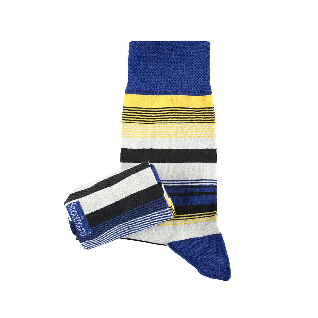 French Riviera Stripes - XL Bamboo Socks