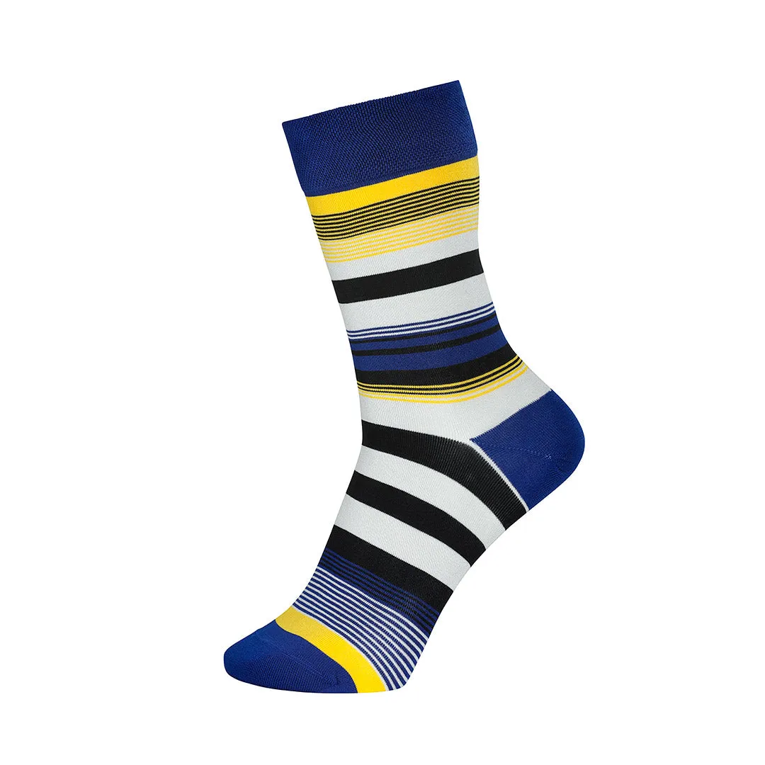 French Riviera Stripes - XL Bamboo Socks