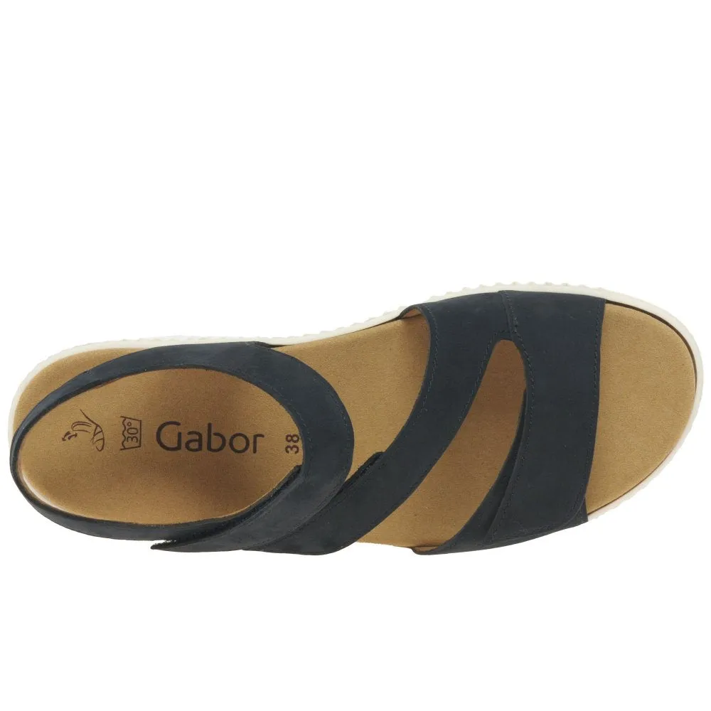 Gabor Sandal 43.600.16 Nightblue Nubuck