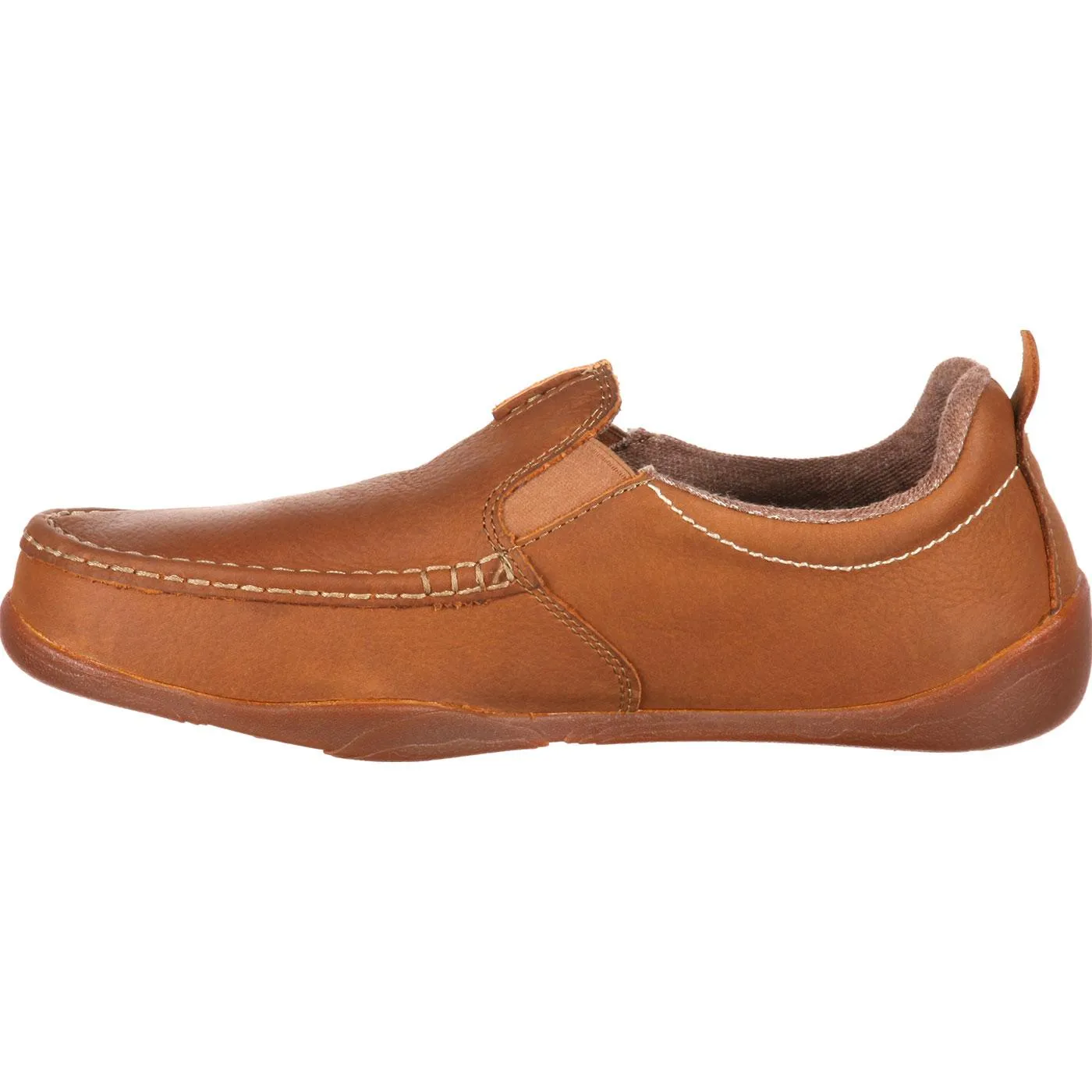 Georgia | Men's Cedar Falls Moc-Toe Slip-On | Tan