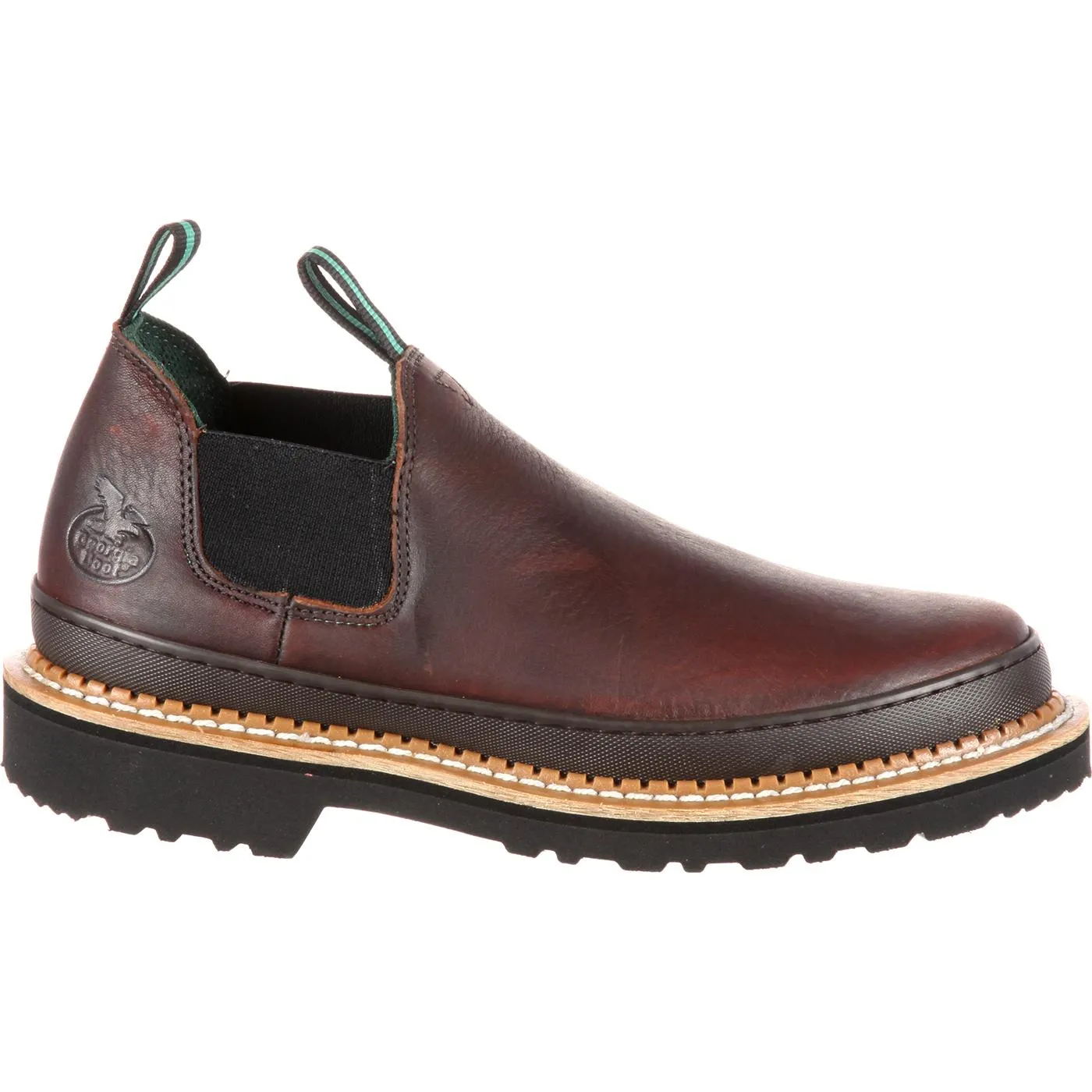 Georgia | Men's Giant Romeo Work Shoe | Soggy Brown