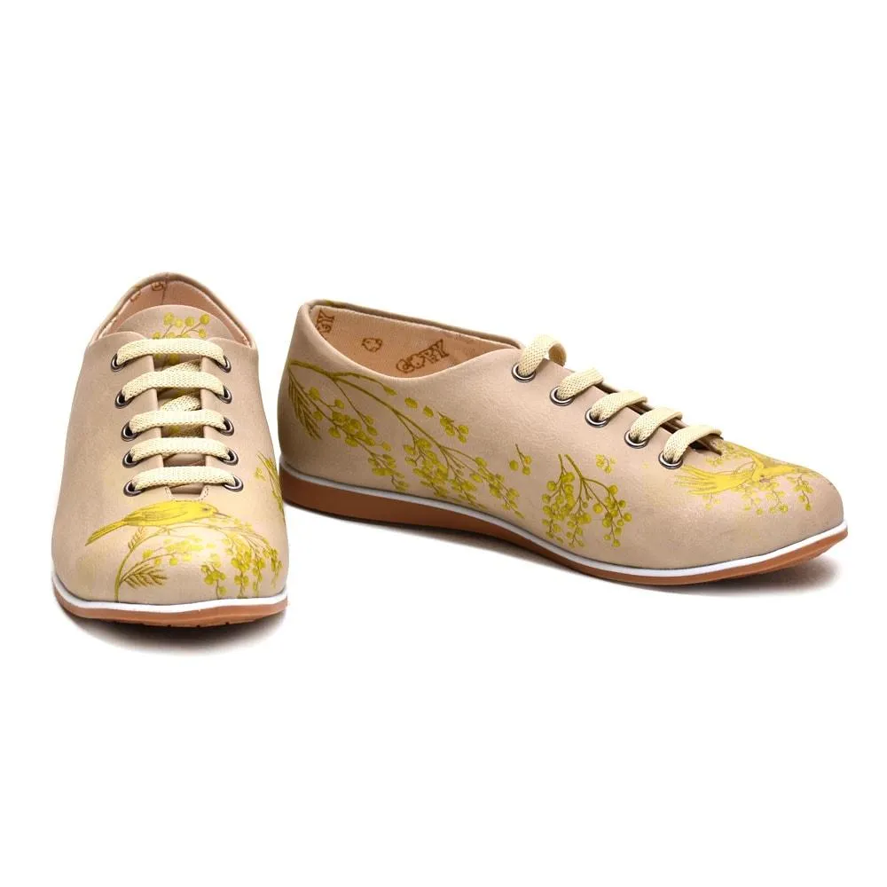 Golden Bird Ballerinas Shoes SLV199