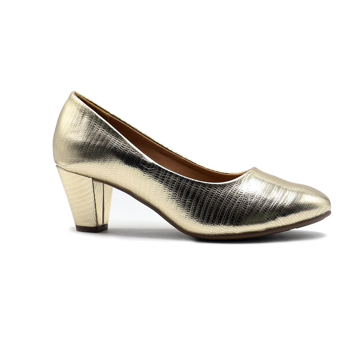 Golden Fancy Court Shoes 087116