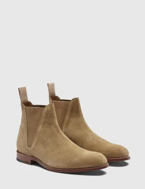 Grenson Nolan Suede Chelsea Boot - Tabacco