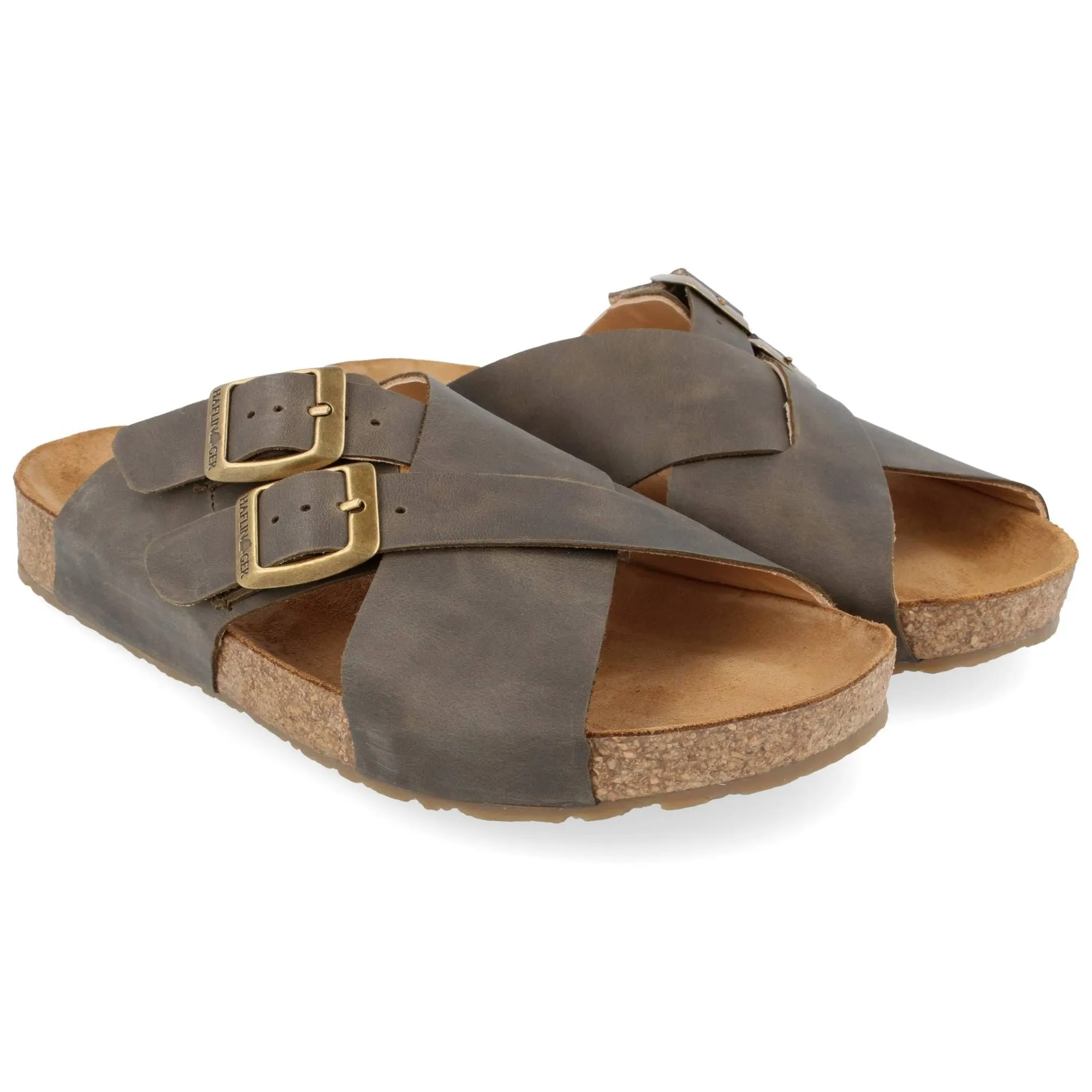 HAFLINGER Unisex Amiga Sandal, Kaky, 6 Men -8 Women