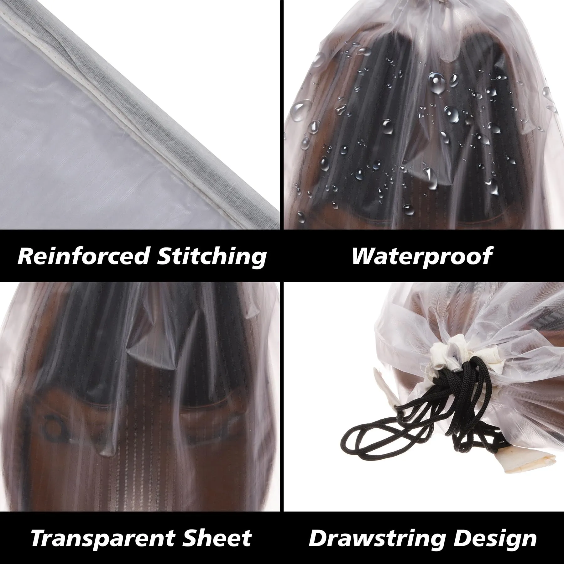 Heart Home Shoe Cover | Travel Shoe Storage Bags | Polyester Storage Bags | Drawstring Shoe Cover | Clear Transparent Shoe Storage Organizer | Pack of 18 | Multi