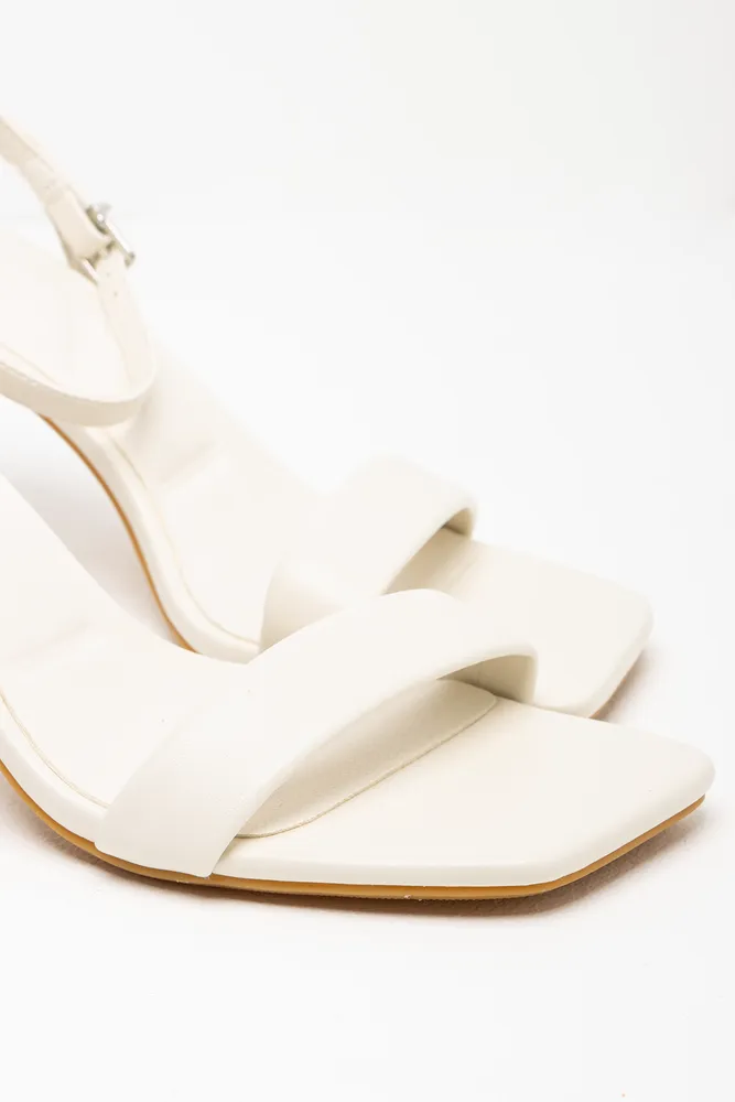 Heel Sandal White