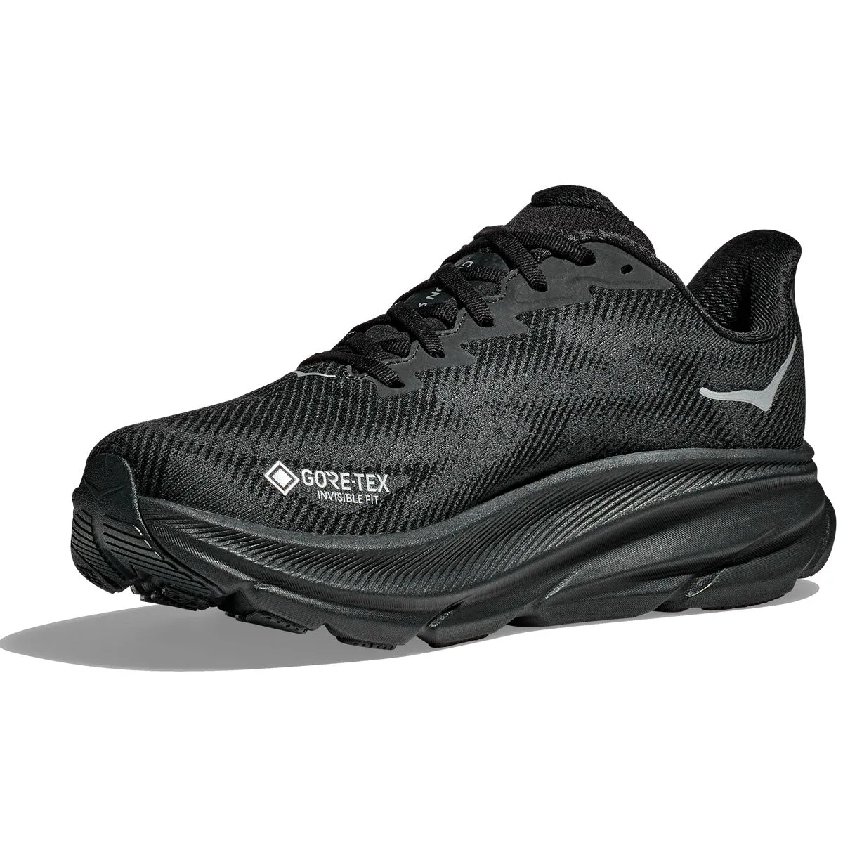 Hoka Clifton 9 GTX Running Shoes - Mens - Black