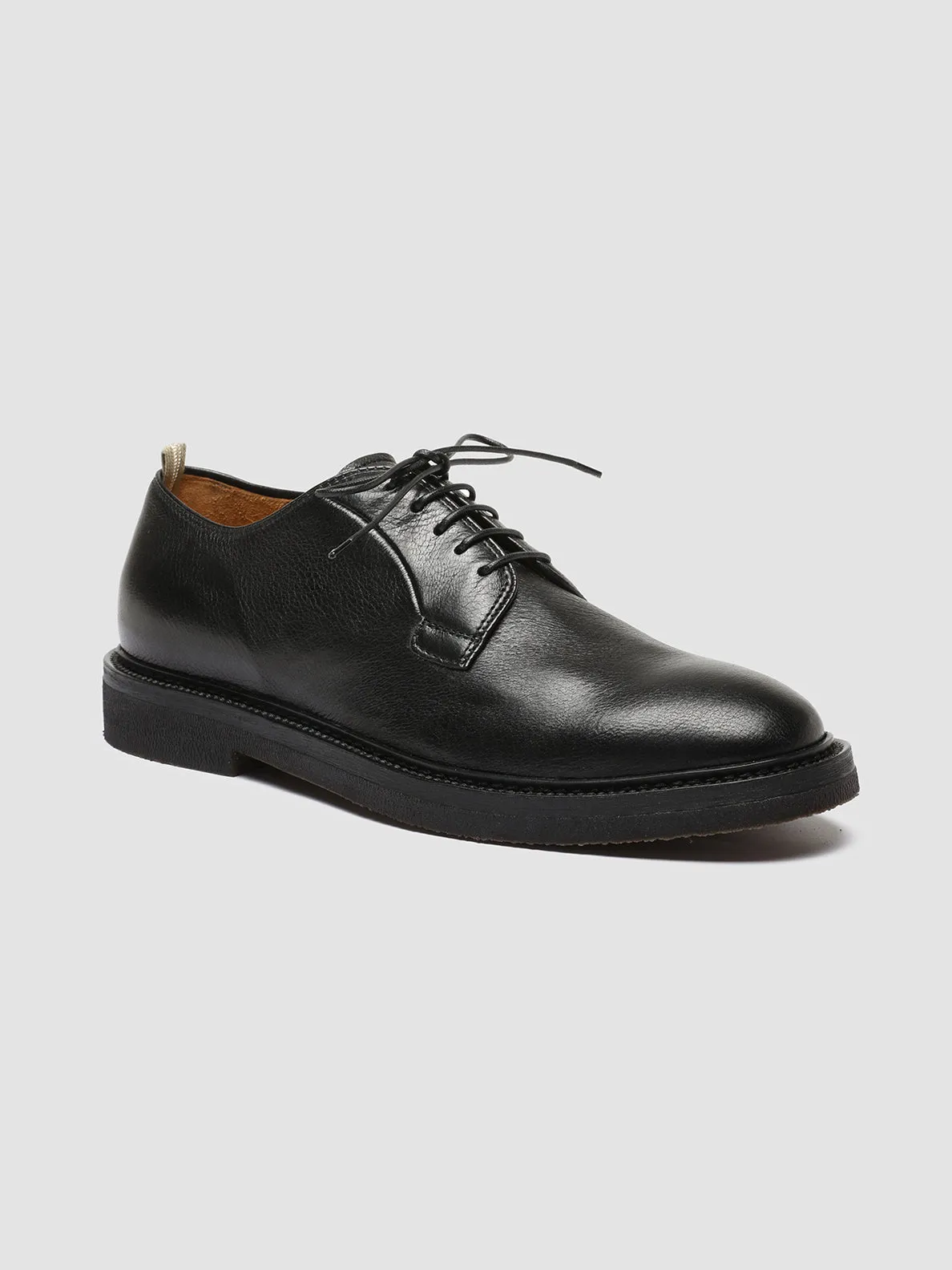 HOPKINS FLEXI 201 - Black Leather Derby Shoes