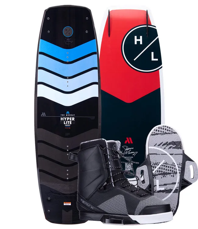 Hyperlite Murray Pro Wakeboard Package with Team X Boots (2023)