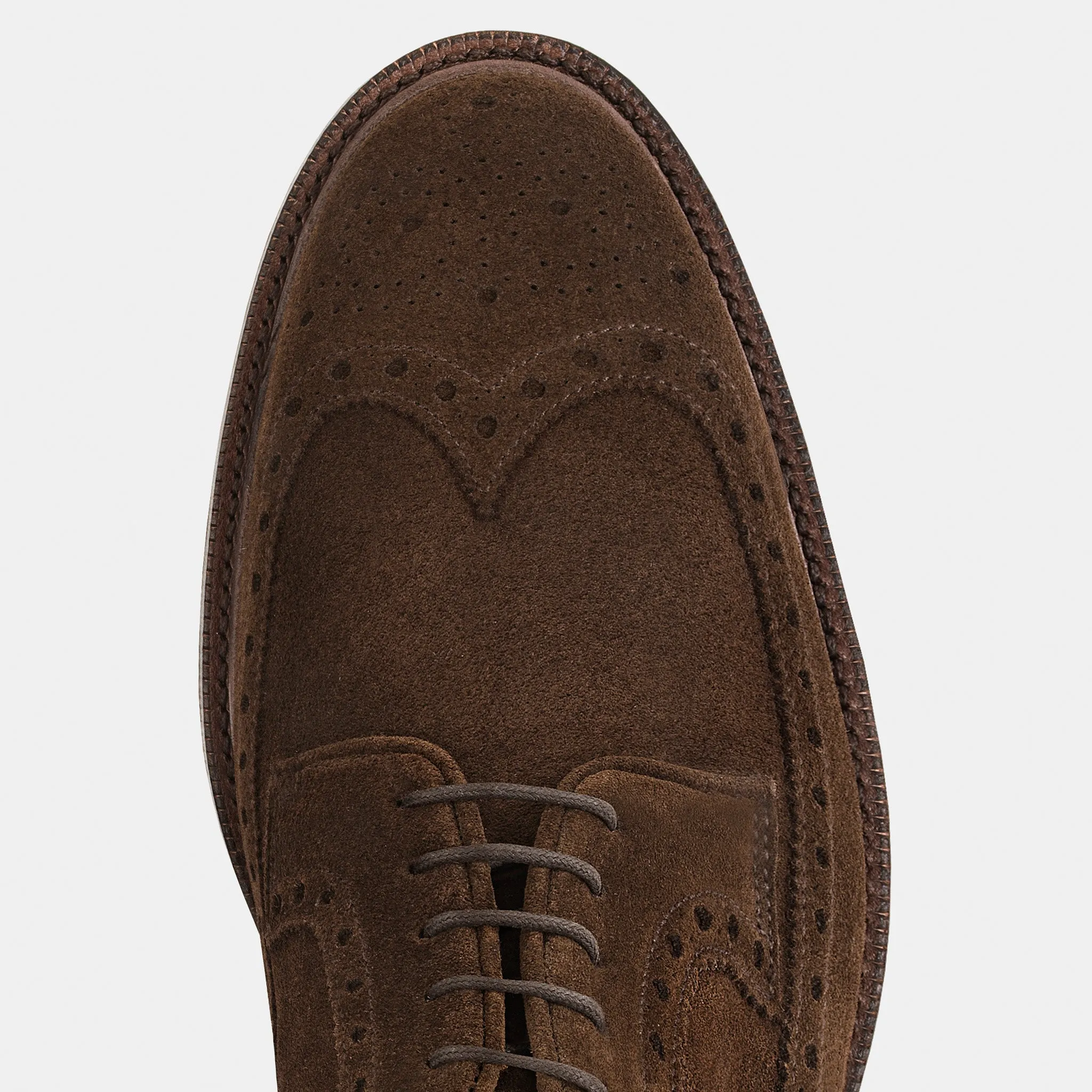 Jermyn Longwing Derby Brown Suede