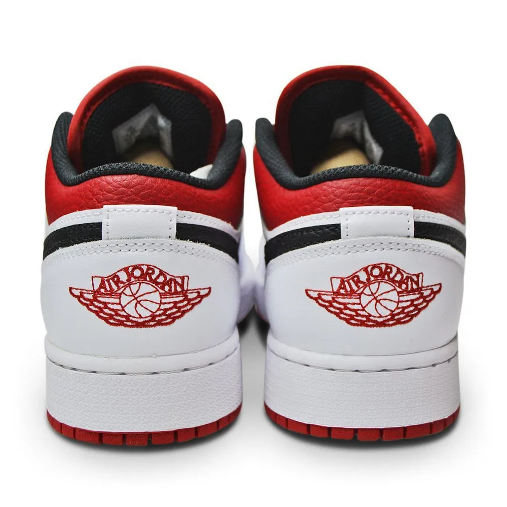 Juniors Nike Air Jordan 1 Low (GS) - 553560 118 - White gym Red Black