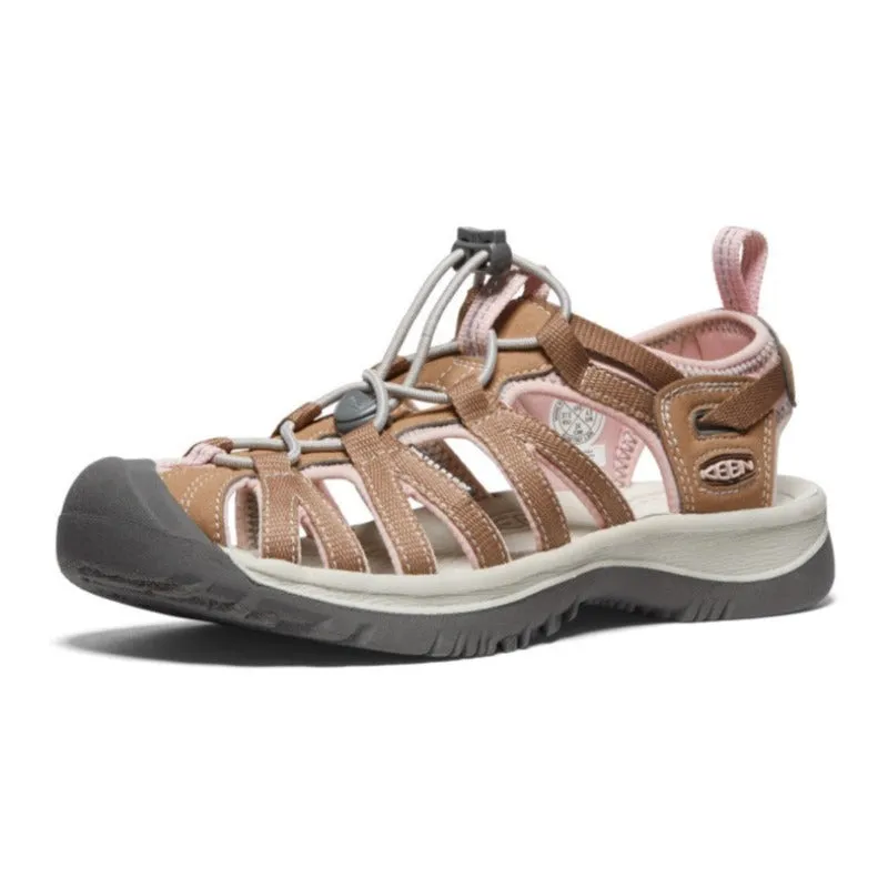 Keen Whisper Women's Walking Sandals - Toasted Coconut/Peach Whip