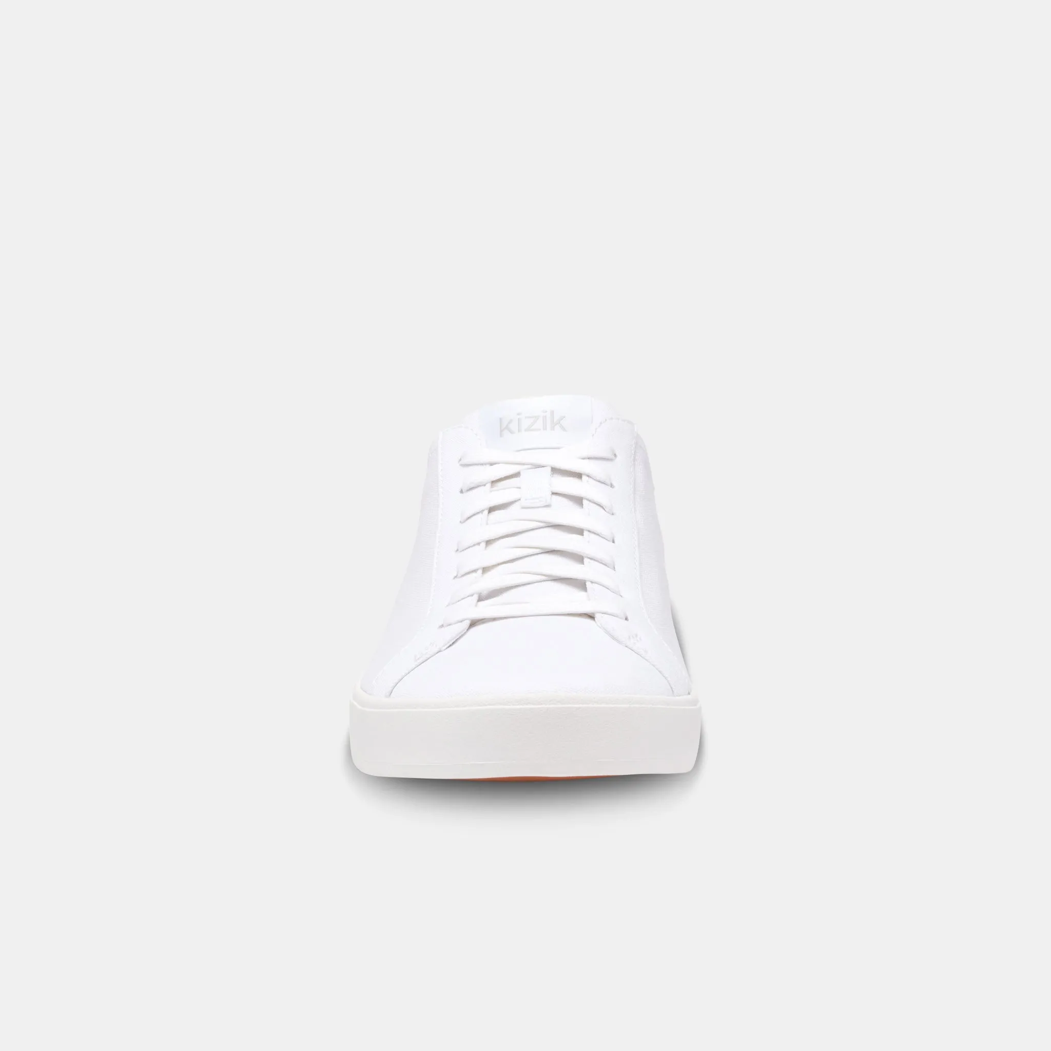 Kizik Irvine Ivory White Canvas Slip On