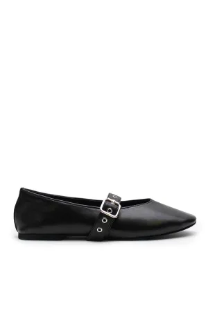 La Tribe - Eilwen Ballet Flat, Black/ Silver