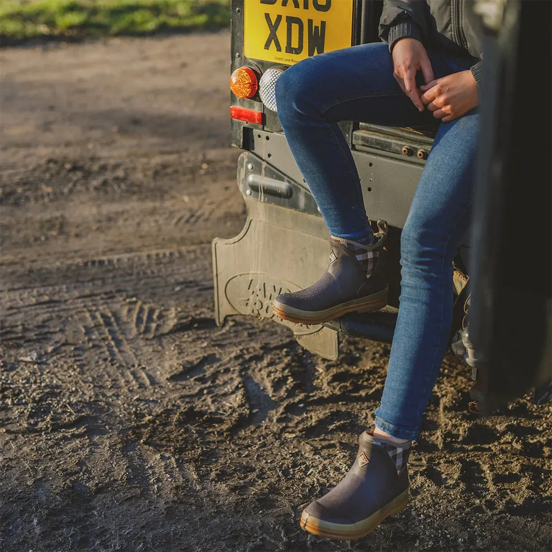 Ladies Muck Originals Pull On Ankle Boots - Brown by Muckboot