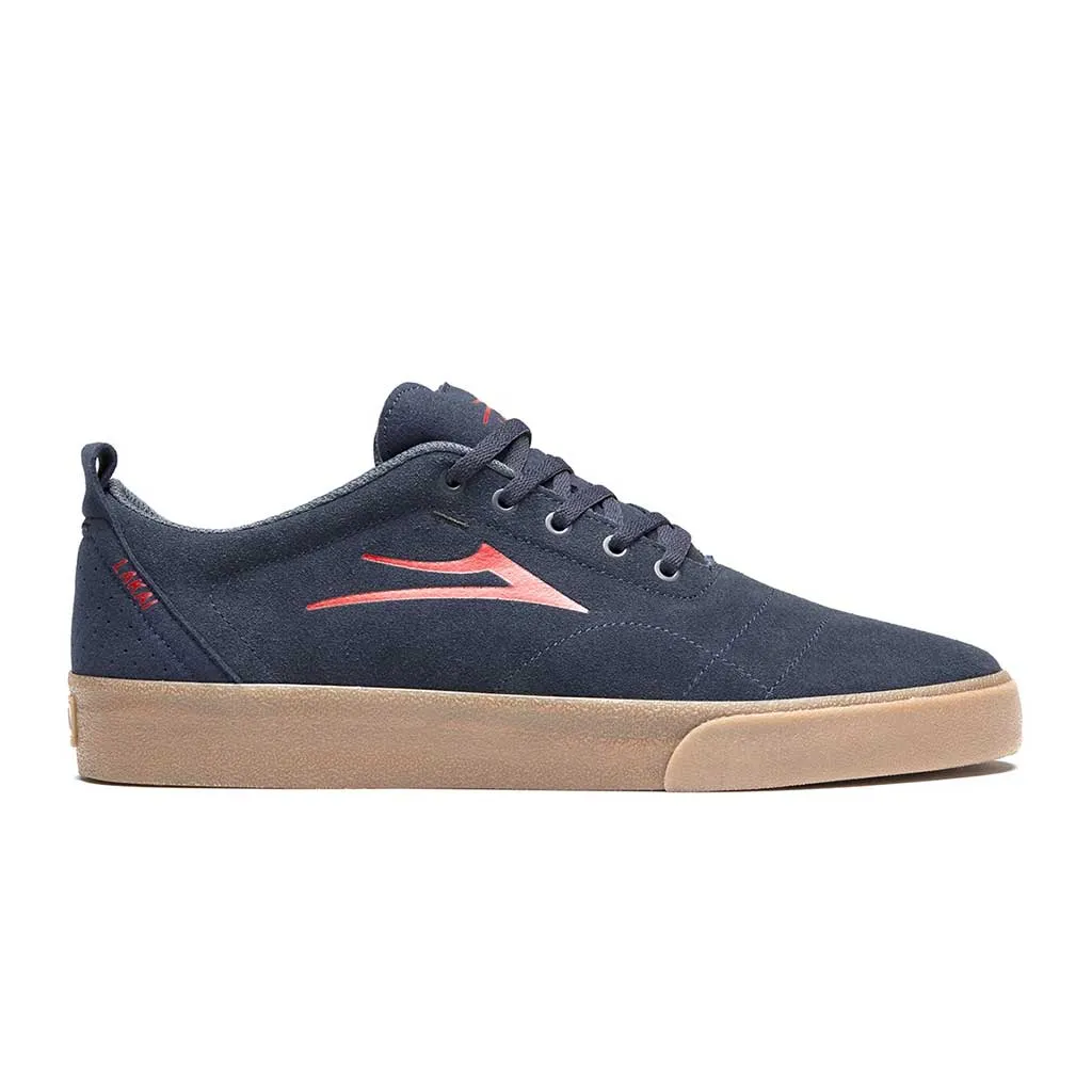 Lakai Bristol Shoes - Navy/Red Suede