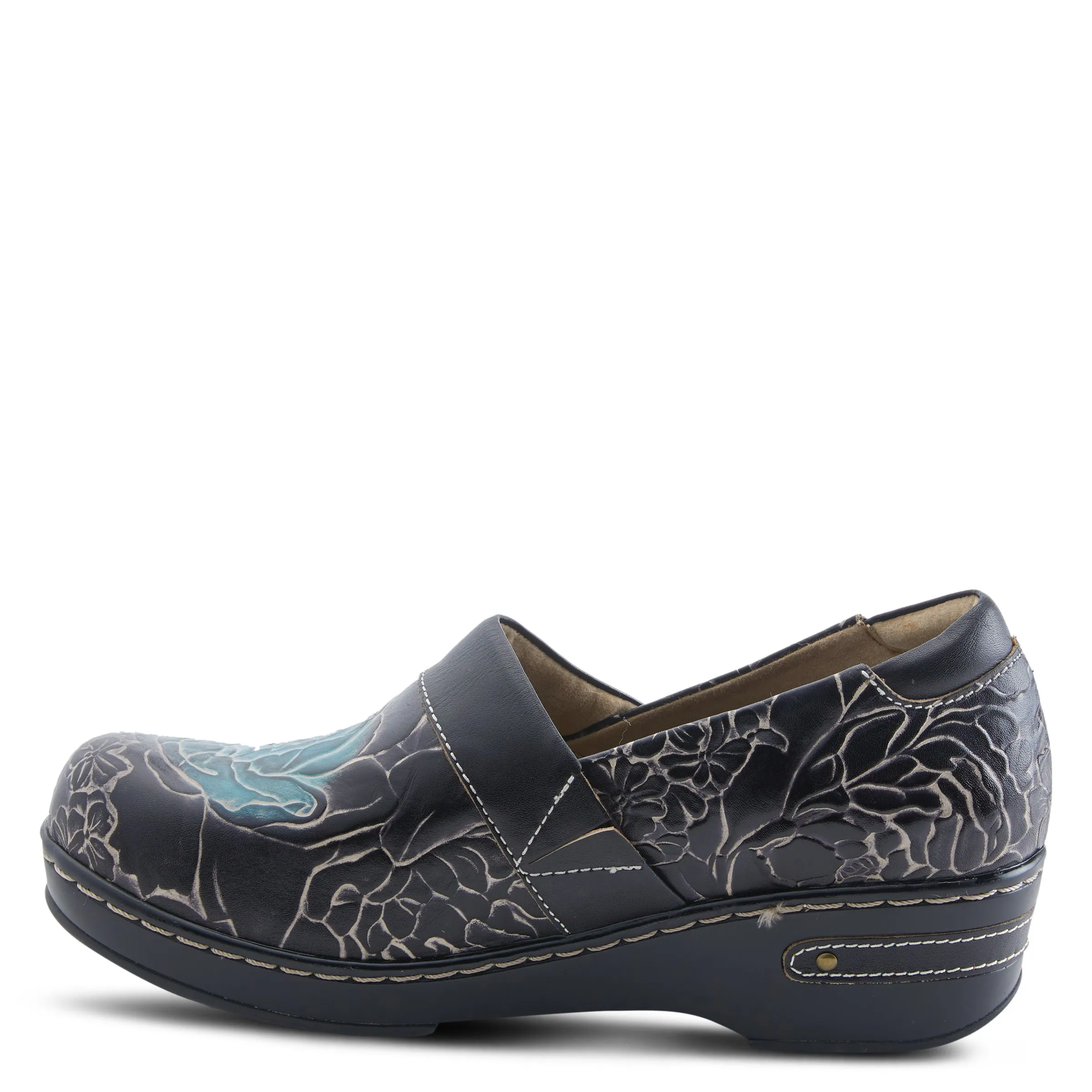 L`ARTISTE ELKAYJAY SLIP-ON CLOGS