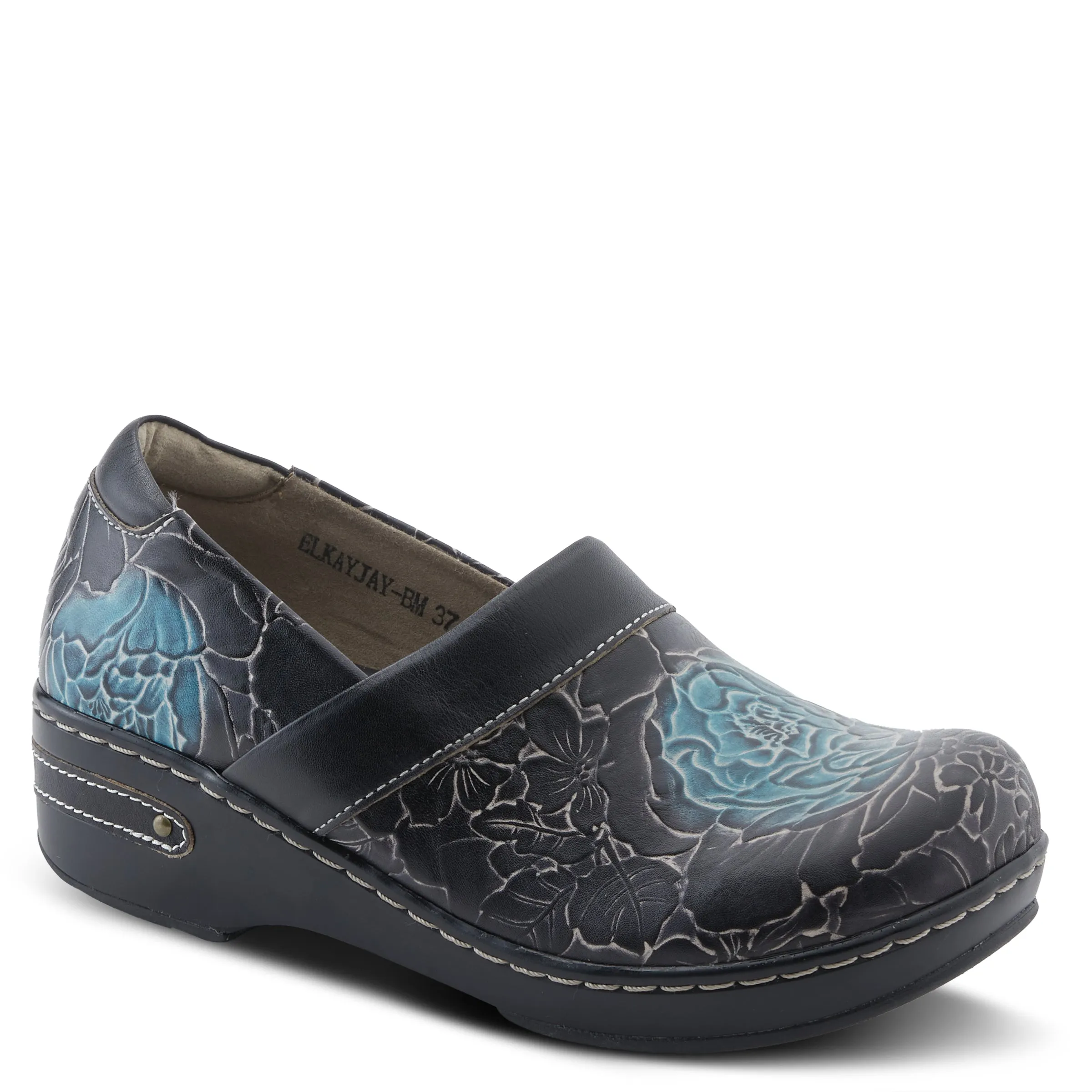 L`ARTISTE ELKAYJAY SLIP-ON CLOGS