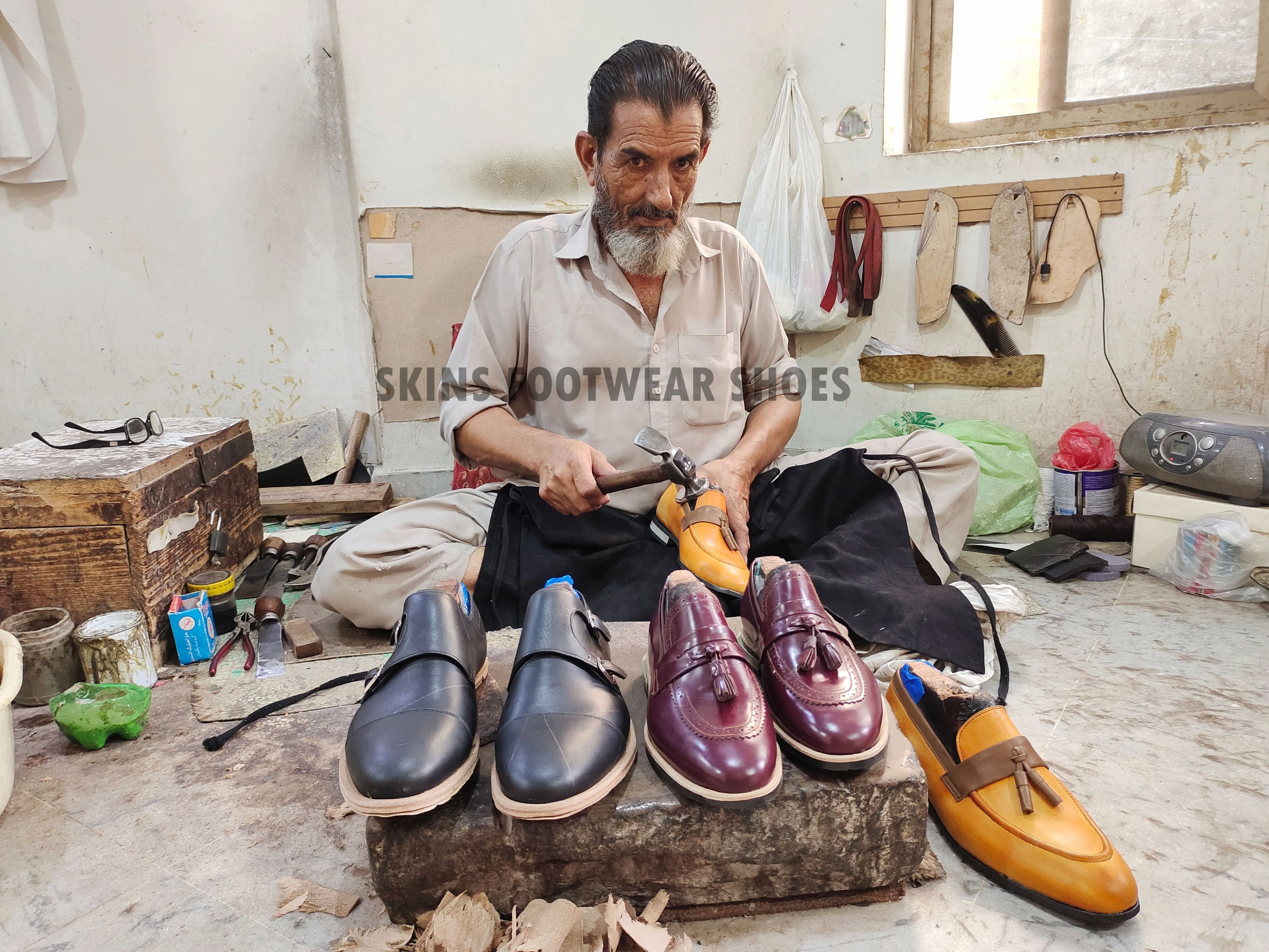 Leather Wingtip Brogue Shoe