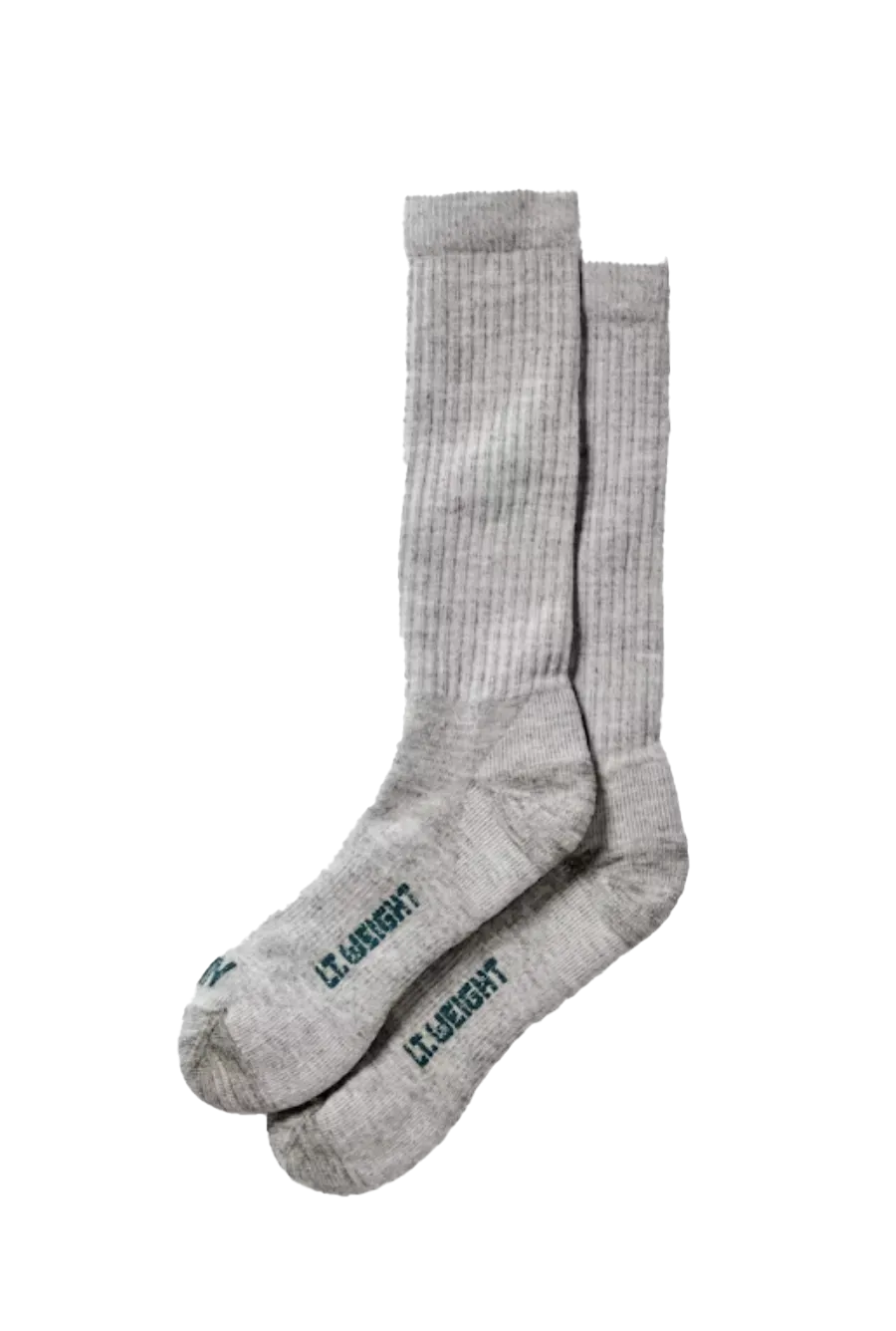 Lightweight Crew Sock Hthr Grey