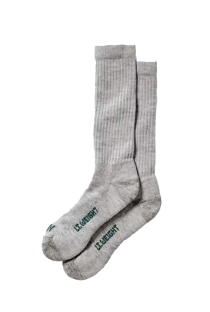 Lightweight Crew Sock Hthr Grey