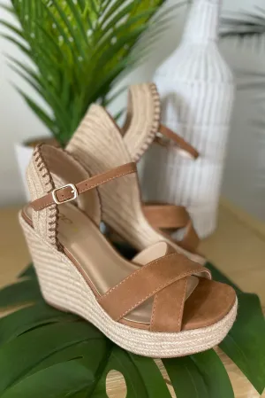 Lorita Cross Strap Espadrilled Platform Wedge Heel *FINAL SALE*