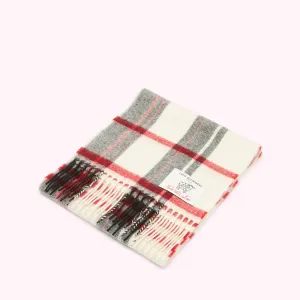 LULU TARTAN SMALL WOOL SCARF