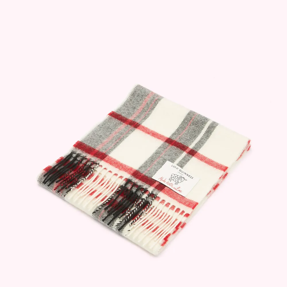 LULU TARTAN SMALL WOOL SCARF