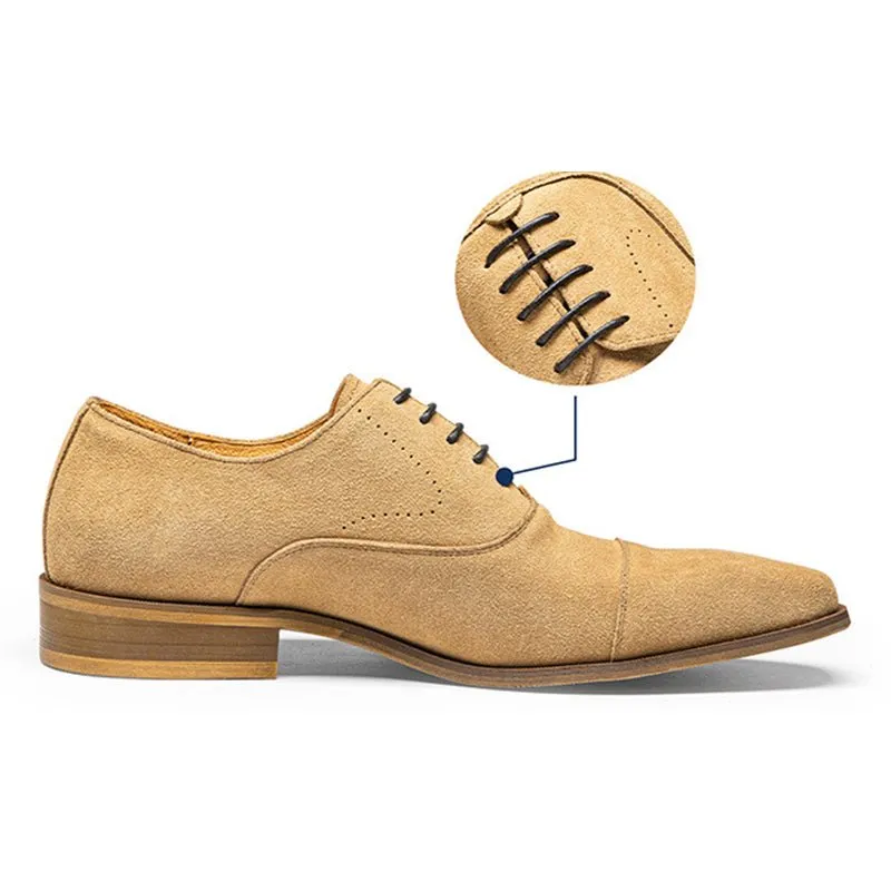 LuxeBrogue Classy Leather Lace-up Business Dress Shoes