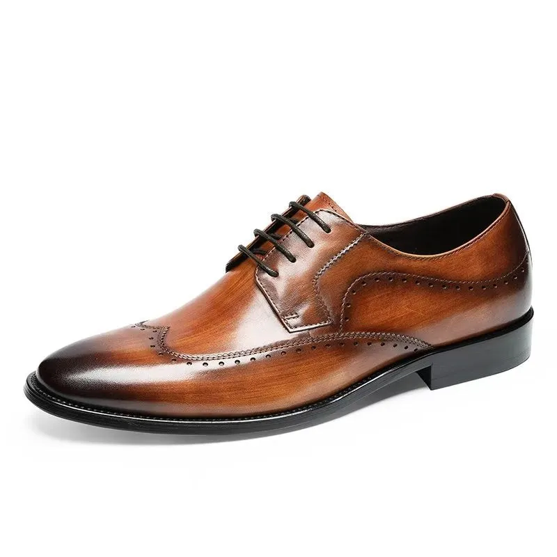 LuxeLeather Classy Derbies Dress Shoes