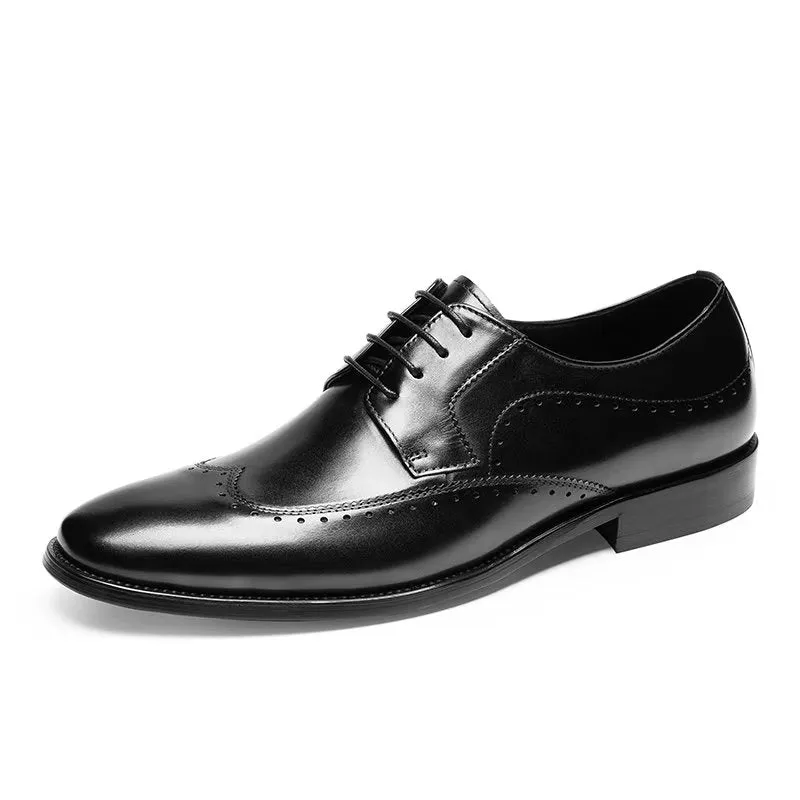 LuxeLeather Classy Derbies Dress Shoes