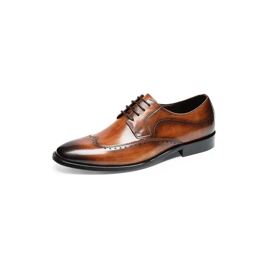 LuxeLeather Classy Derbies Dress Shoes