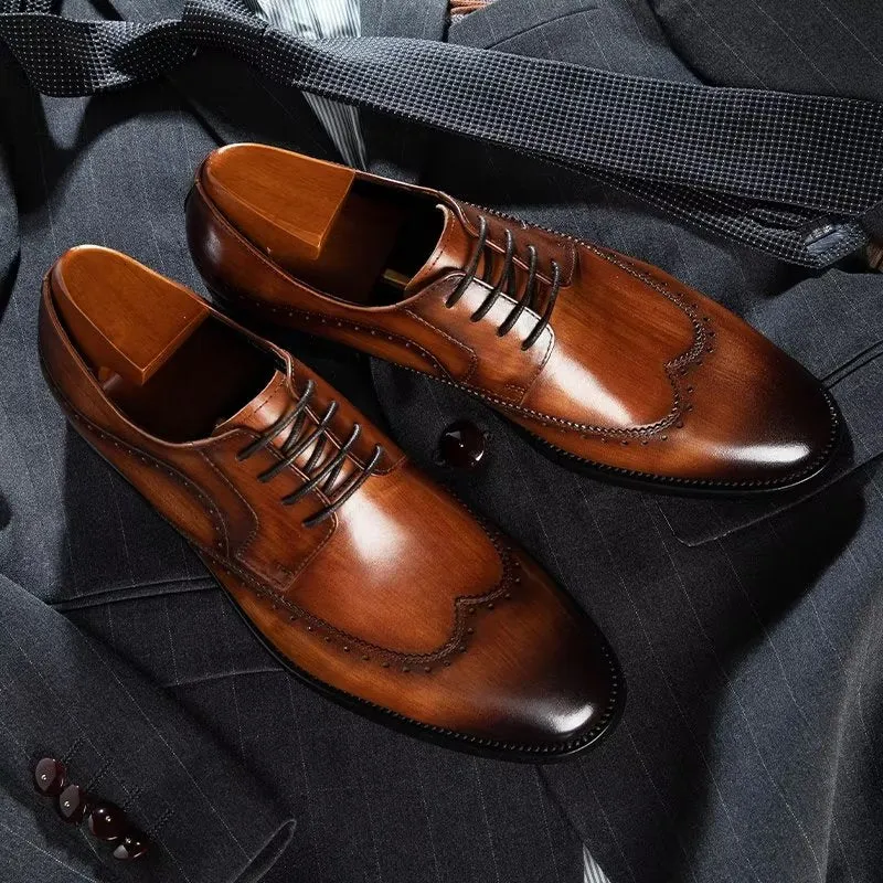 LuxeLeather Classy Derbies Dress Shoes