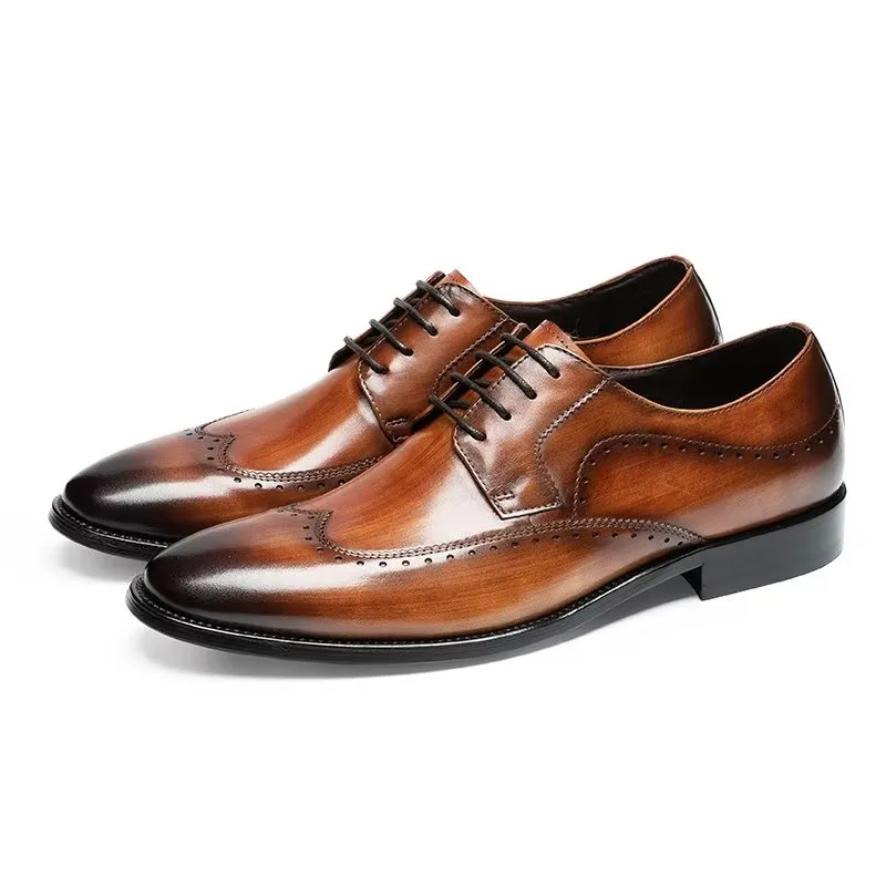 LuxeLeather Classy Derbies Dress Shoes