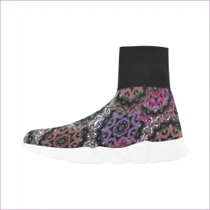 Mandala Graffiti Monoceros Stretch Slipper Sock Womens Shoes