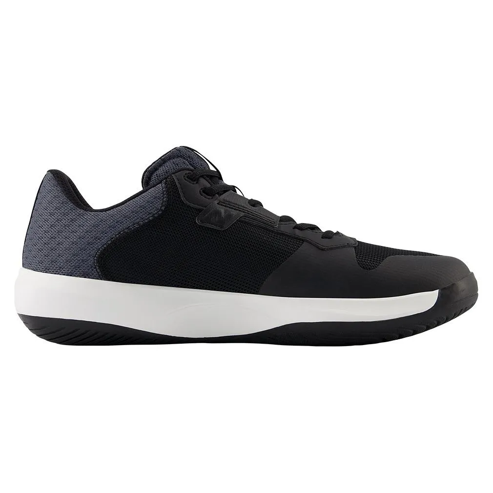 Men's 696v6 D Width Tennis Shoes Black and White