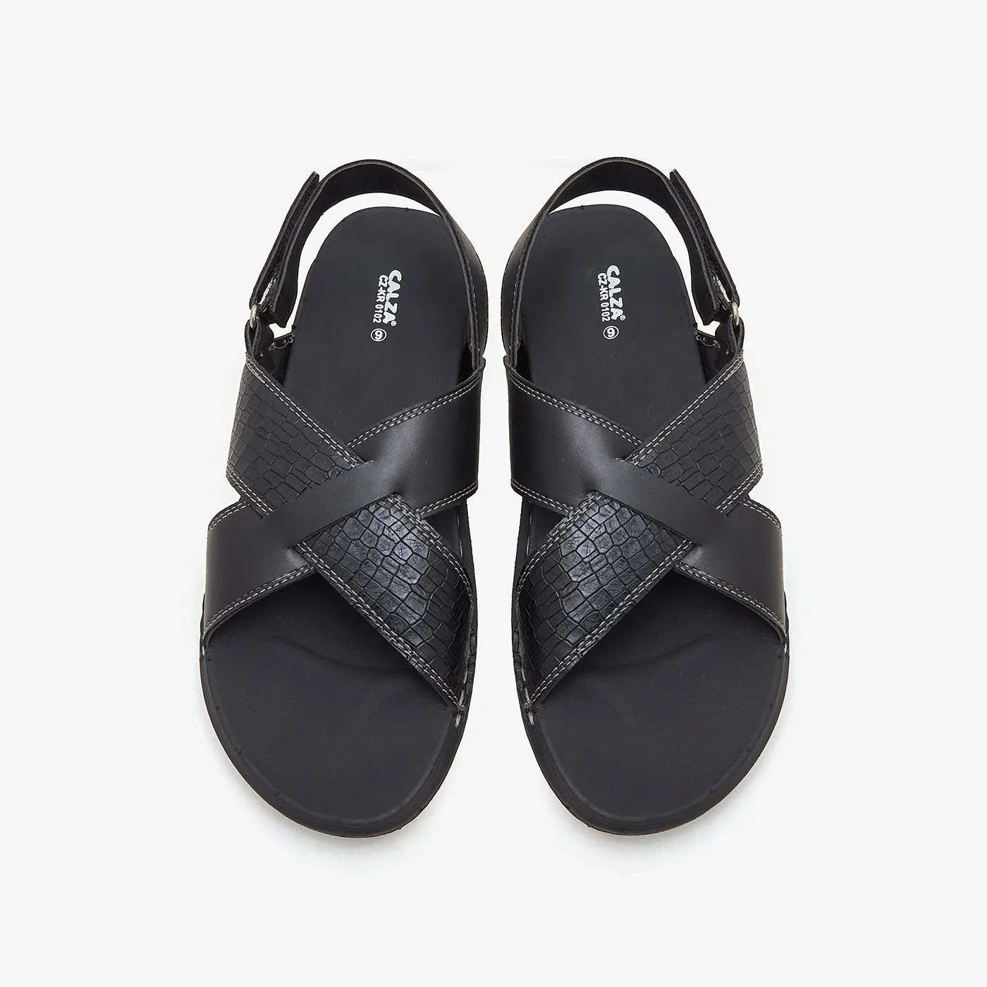 Men's Cross Strap Sandals