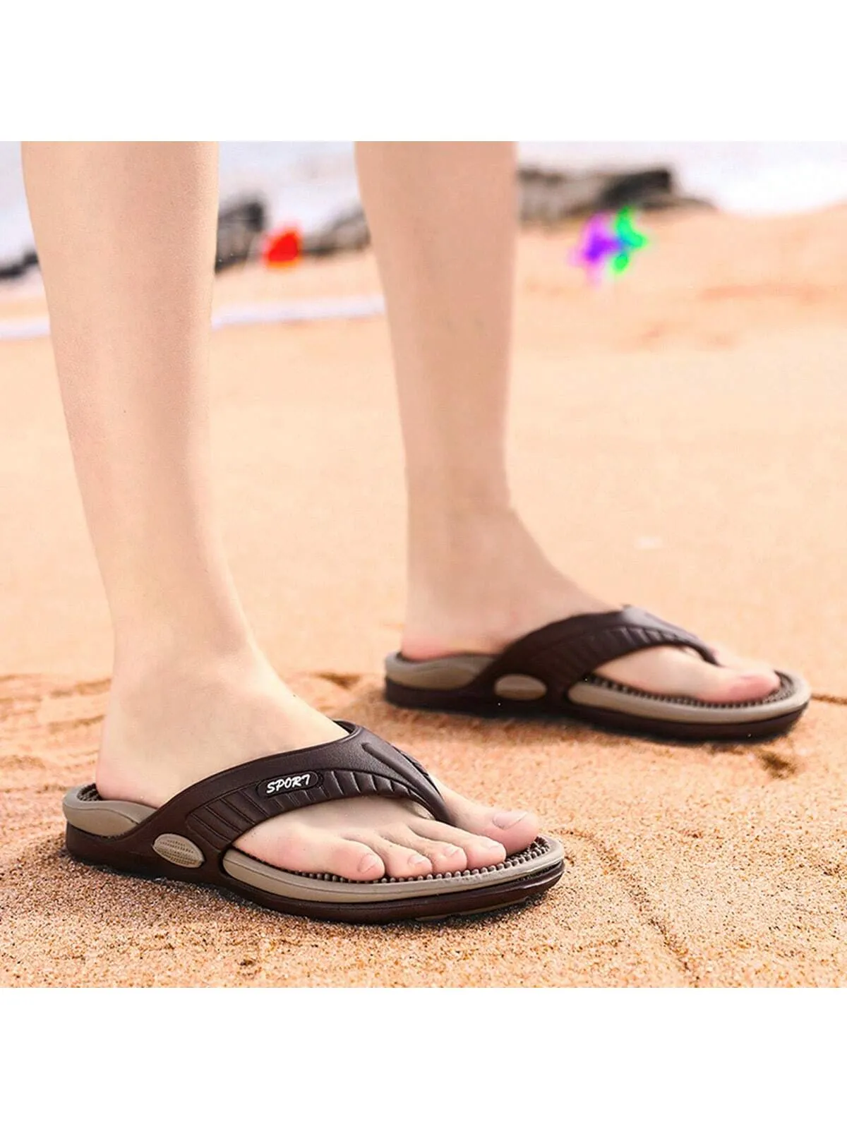 Men's Massage Anti-Skid Slipper: Quick-Drying Comfortable Indoor & Outdoor Sandals Summer Flip Flop