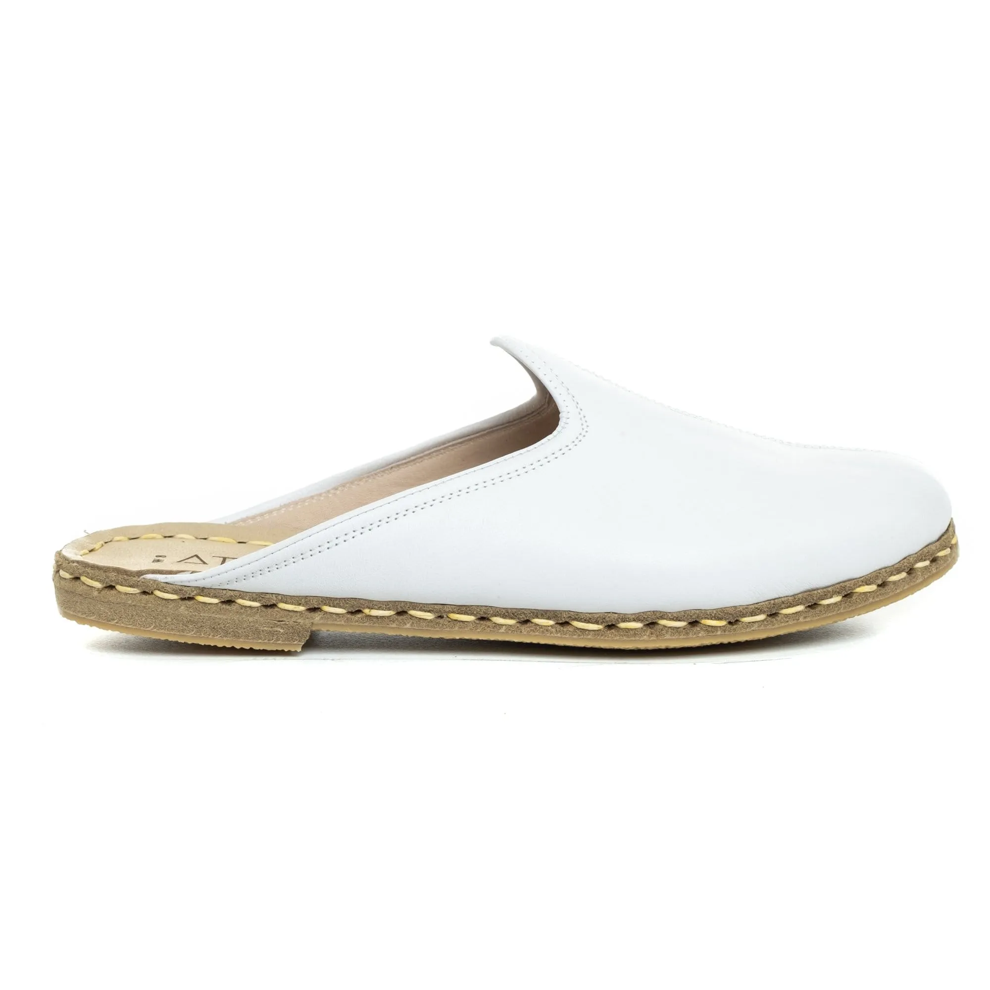 Men's White Slippers