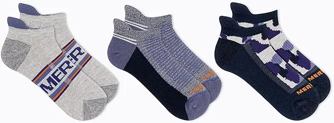 Merrell Women's 3 Pair Pack-Repreve Mesh Recycled Everyday Socks