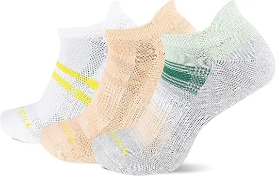 Merrell Women's 3 Pair Pack-Repreve Mesh Recycled Everyday Socks