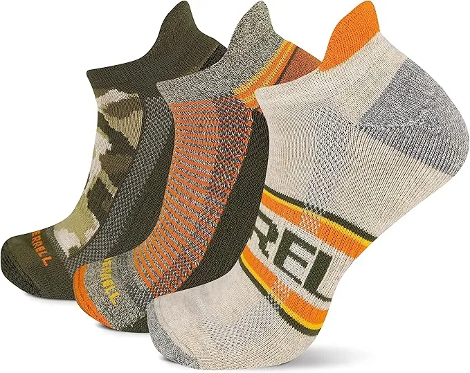 Merrell Women's 3 Pair Pack-Repreve Mesh Recycled Everyday Socks