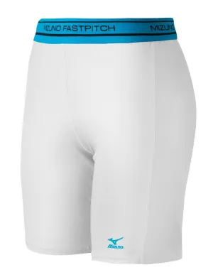 Mizuno Womens Softball Compression Sliding Short - White