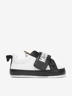 Moschino Baby Leather Teddy Strap Trainers