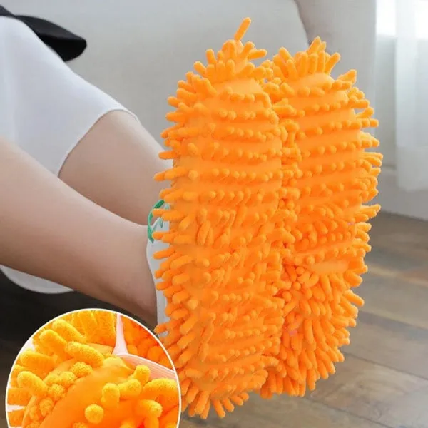 Multi-Function Washable Dust Mop / Floor Cleaning Slippers