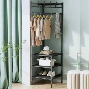 Multi Layer Cloth Corner Rack